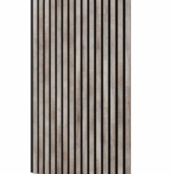 Акустическая панель, черный войлок, 1200х600х19мм, рейки МДФ дуб Дымчатый