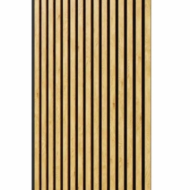 Акустическая панель, черный войлок, 1200х600х19мм, рейки МДФ дуб Медный