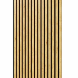 Акустическая панель, черный войлок, 1200х600х19мм, рейки МДФ дуб Медный