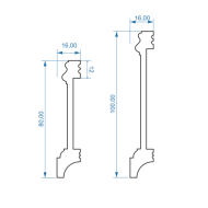 Плинтус TEATRO100 (белый)