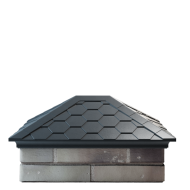 Колпак EVEREST 520 х 390 с посадкой на 2x1,5 кирпича (серый)