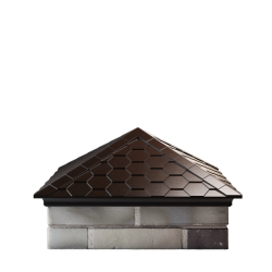 Колпак EVEREST 535 х 535 с посадкой на 2 кирпича (коричневый)