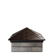 Колпак EVEREST 390 x 390 с посадкой на 1,5 кирпича (коричневый)