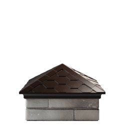 Колпак EVEREST 390 x 390 с посадкой на 1,5 кирпича (коричневый)