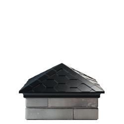 Колпак EVEREST 390 x 390 с посадкой на 1,5 кирпича (чёрный)