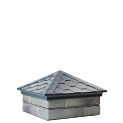 Колпак EVEREST 390 x 390 с посадкой на 1,5 кирпича (серый)