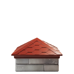 Колпак EVEREST 390 x 390 с посадкой на 1,5 кирпича (красный)