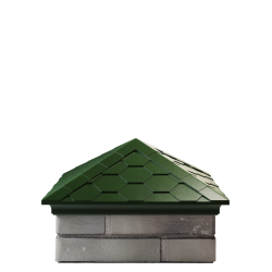 Колпак EVEREST 390 x 390 с посадкой на 1,5 кирпича (зелёный)