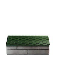 Парапет EVEREST с посадкой на 1 кирпич (зелёный)